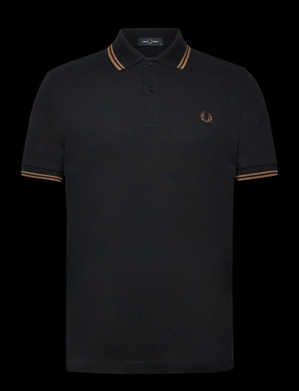 Poloshirt Gold / Schwarz