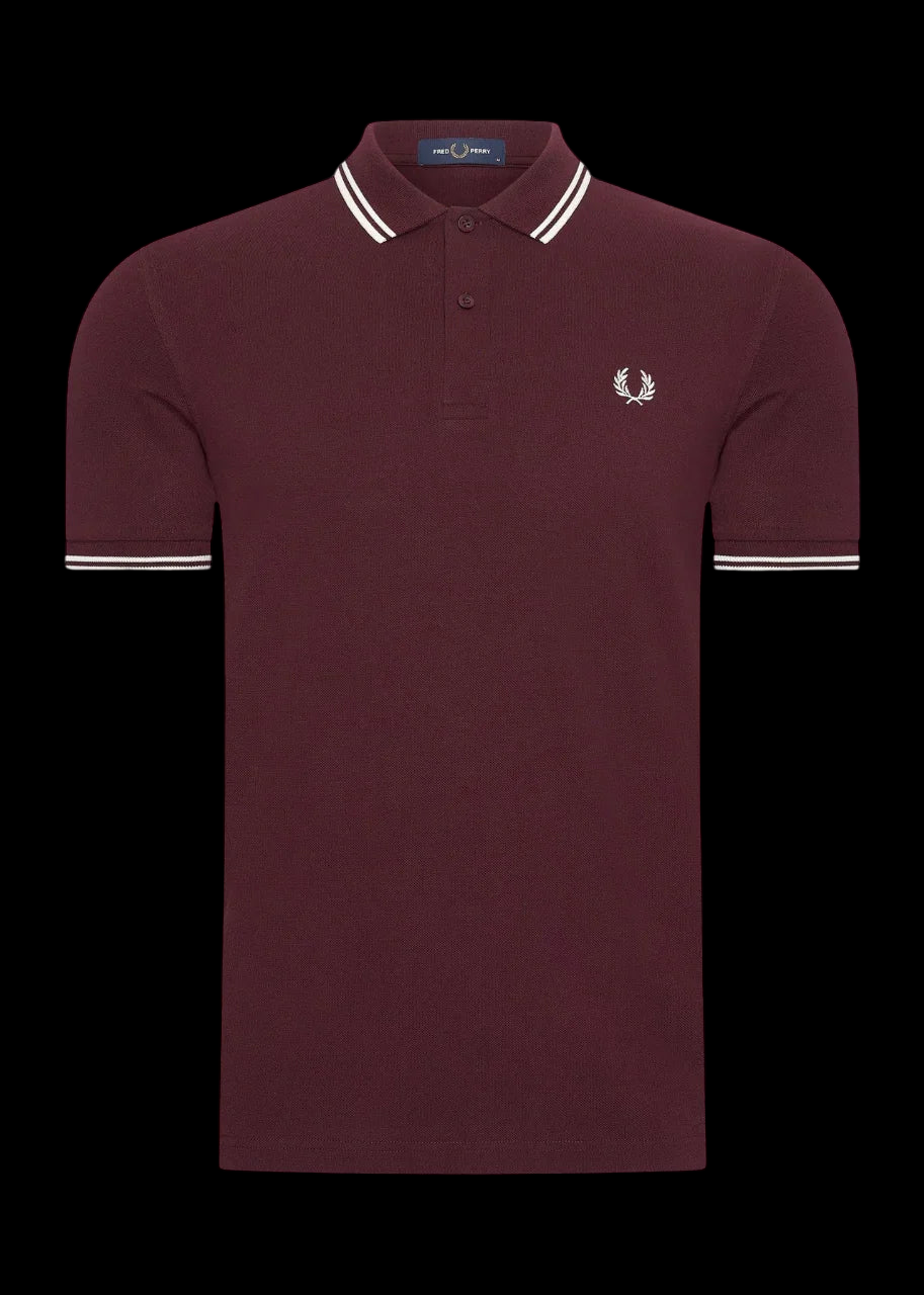 Poloshirt Rot / Weiß